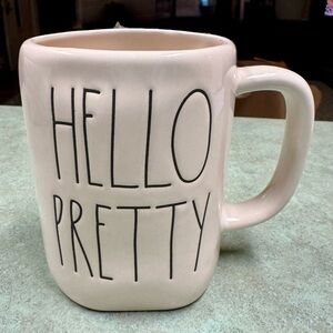 Rae Dunn Cream 'Hello Pretty' Mug